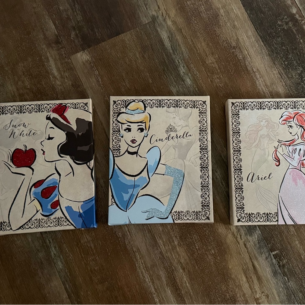 Disney Princess Canvas Art Set